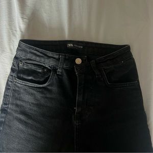 Zara black mom jeans